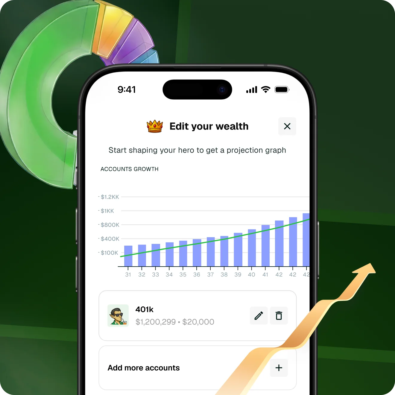 Zealth financial independence tracker showing personal finish line and freedom date